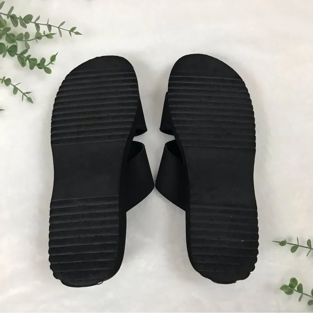 Vintage Baywatch Gear Platform Slip On Slides Slippers Sandals Womens Sz 10 90s